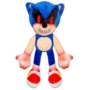 Sonic EXE Plush, exe. Blood Sonic 11" Blue Hedgehog Plush New! Active